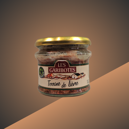 Terrine de lièvre Les Garibotes, spécialité du terroir aveyronnais vendue par L’Étal de l’Aveyron à Agde