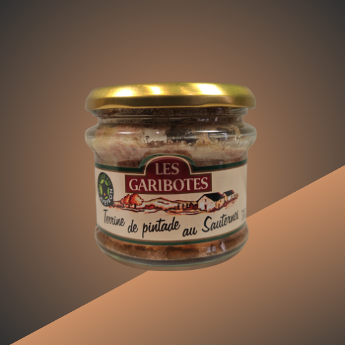 Terrine de pintade au Sauternes Les Garibotes vendue par L’Étal de l’Aveyron à Agde – Produit du terroir aveyronnais