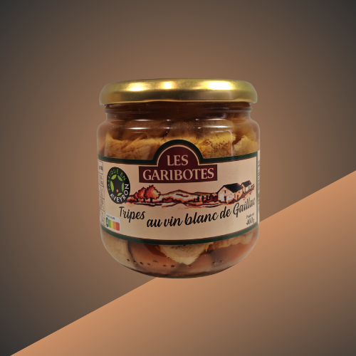 Tripes au vin blanc de Gaillac Les Garibotes, spécialité aveyronnaise disponible chez L’Étal de l’Aveyron à Agde