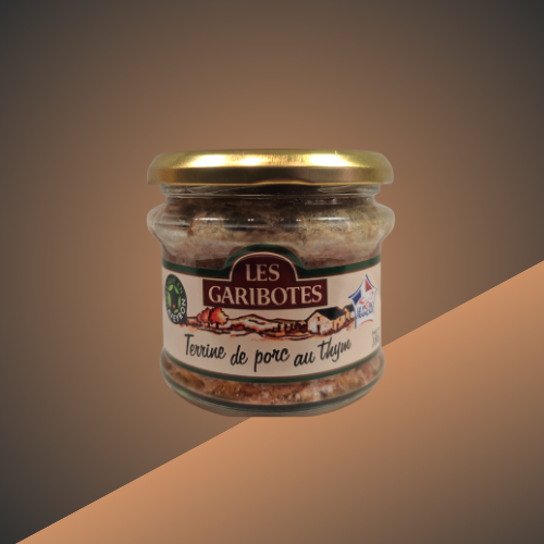 Terrine de porc au thym Les Garibotes vendue par L’Étal de l’Aveyron à Agde