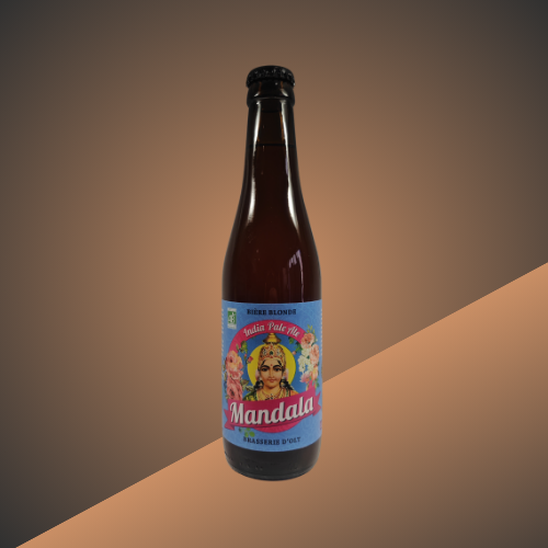 Bière artisanale Mandala vendue par L’Étal de l’Aveyron à Agde – Brasserie d’Olt
