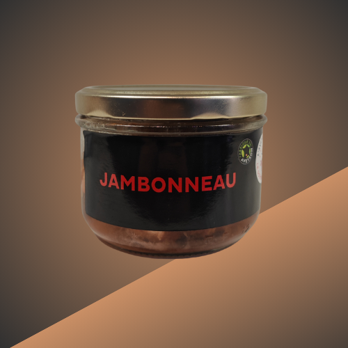 Jambonneau aveyronnais en bocal vendu par L’Étal de l’Aveyron à Agde – Produit du terroir
